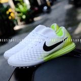  Giày Đá Banh Cỏ Nhân Tạo Magistax bo thun Trắng gót Chuối TF 