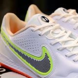  Giày Đá Banh Futsal Tiempo 9 Pro bo thun Trắng Đế Hai Màu IC 