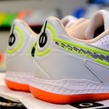  Giày Đá Banh Futsal Tiempo 9 Pro bo thun Trắng Đế Hai Màu IC 