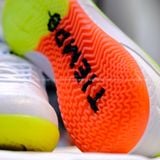  Giày Đá Banh Futsal Tiempo 9 Pro bo thun Trắng Đế Hai Màu IC 