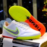  Giày Đá Banh Futsal Tiempo 9 Pro bo thun Trắng Đế Hai Màu IC 