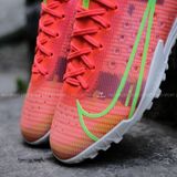  Giày Đá Banh Cỏ Nhân Tạo Mercurial Vapor 14 Elite bo thun Hồng Cam TF 