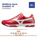  Giày Bóng Đá Chính Hãng Mizuno Morelia Sala Classic Đỏ Logo Trắng TF 