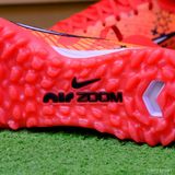  Giày Bóng Đá Cỏ Nhân Tạo Mercurial Air Zoom Superfly 9 Elite MDS CR7 Cổ Cao Đỏ/Cam TF 