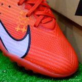  Giày Bóng Đá Cỏ Nhân Tạo Mercurial Air Zoom Superfly 9 Elite MDS CR7 Cổ Cao Đỏ/Cam TF 