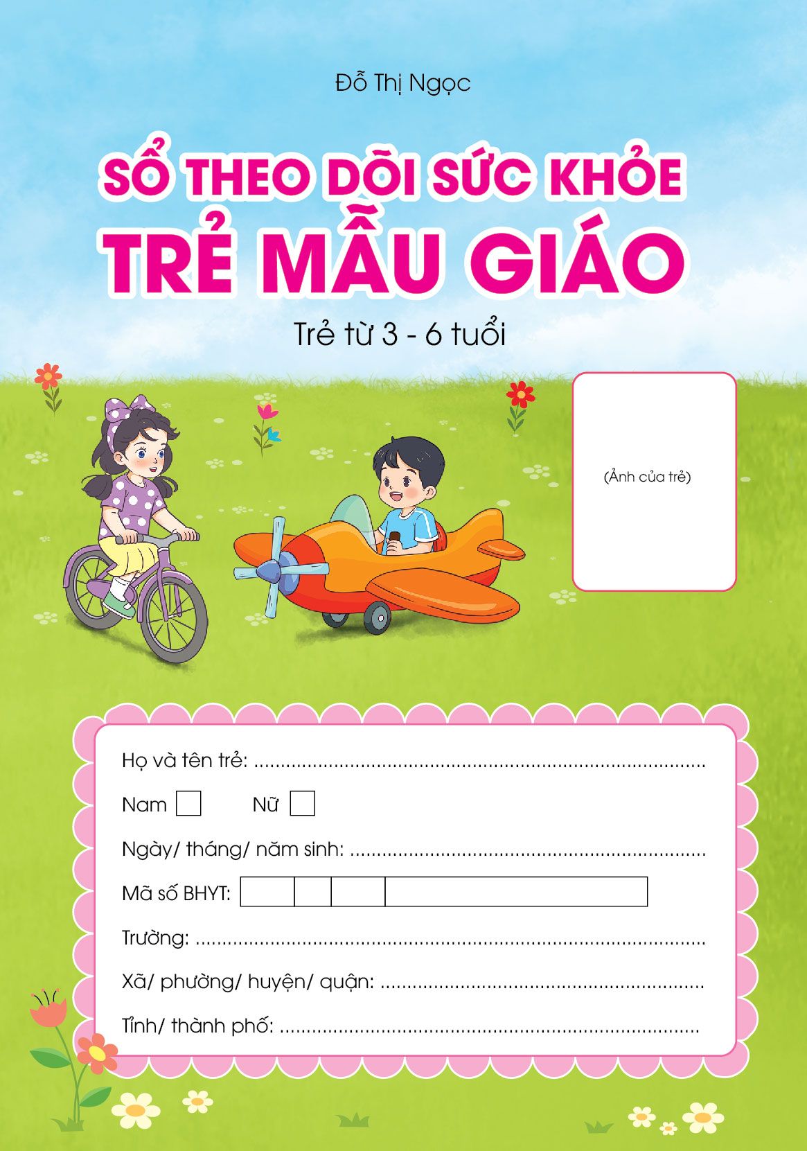  Sổ theo dõi sức khỏe - TRẺ MẪU GIÁO 
