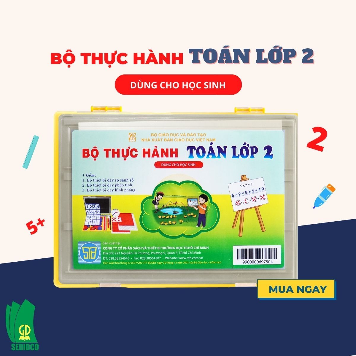  Bộ thực hành Toán lớp 2 - Dành cho học sinh 