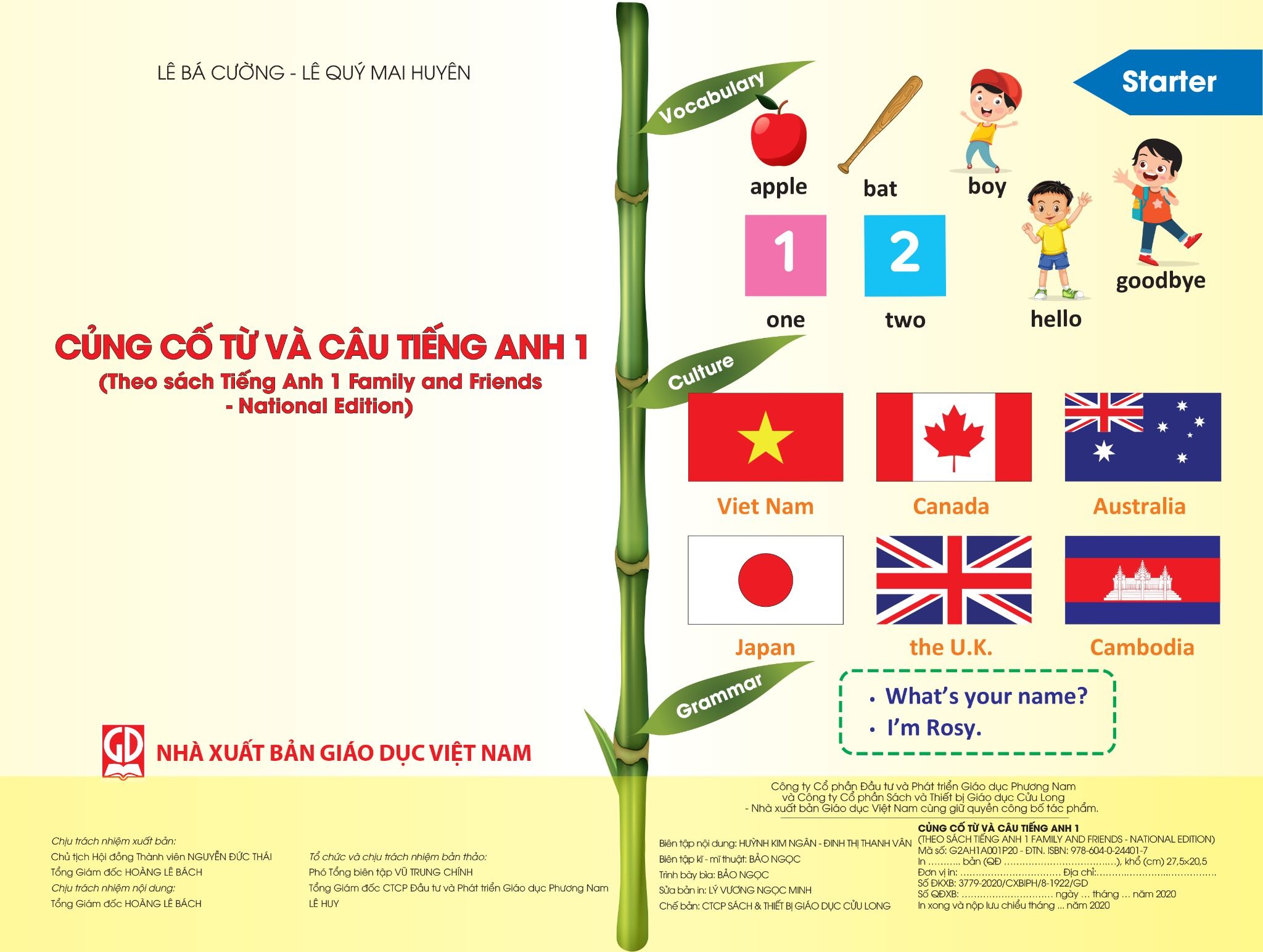  Củng Cố Từ Và Câu Tiếng Anh 1 (Theo sách tiếng Anh Family and Friends National Edition) 