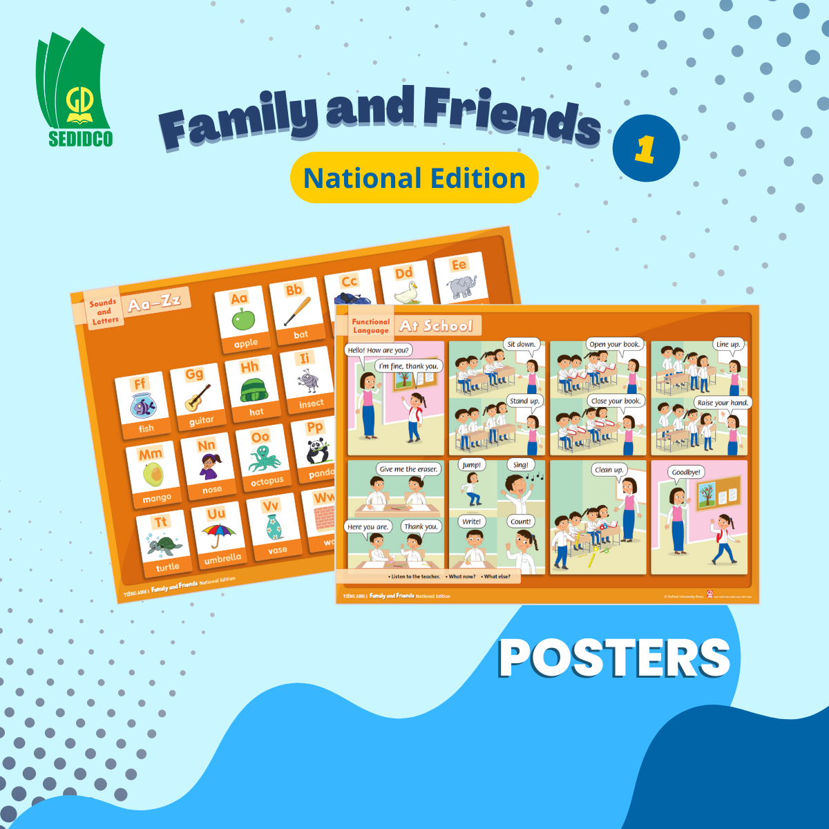  Posters - Tiếng Anh 1 Family and Friends National Edition 