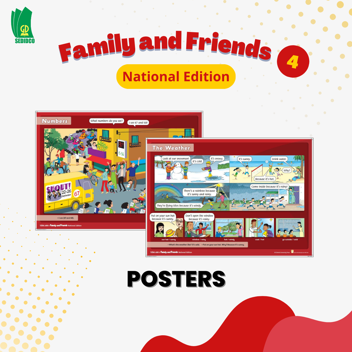  Posters - Tiếng Anh 4 Family and Friends National Edition 