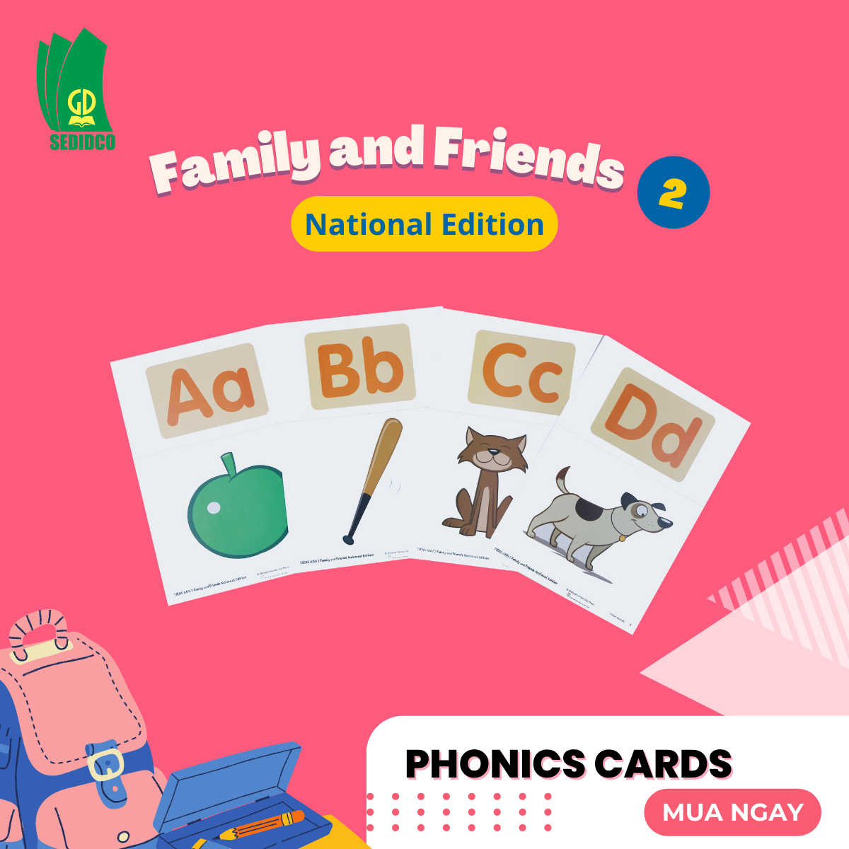  Phonics Cards - Tiếng Anh 2 Family and Friends National Edition 