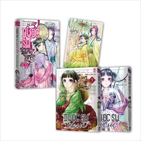 Combo Dược sư tự sự (Manga 9,10 + lightnovel 3) (Tặng Standee ivory + Bookmark + Clearfile + Clear Card)