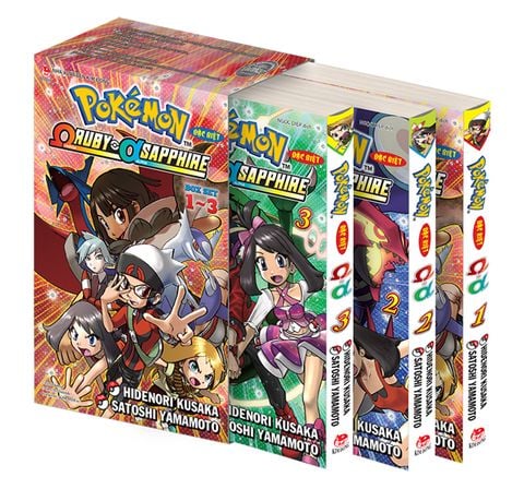 Boxset Pokémon đặc biệt Omega Ruby - Alpha Sapphire (3 tập)