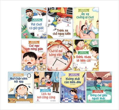 Combo 10 bài học cho bé cá tính (10 quyển)