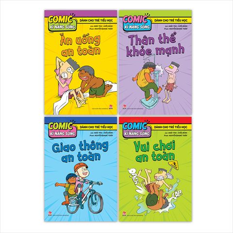 Combo Comic kĩ năng sống - Dành cho trẻ tiểu học (4 quyển)