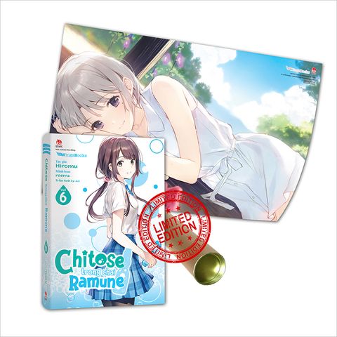 Chitose trong chai Ramune - Tập 6 - Bản giới hạn (Tặng 01 Bìa Áo Limited + 01 Postcard Có Chân Đế) + Poster kèm ống bảo vệ