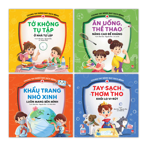 Combo Chung tay đánh bay dịch bệnh (4 quyển)