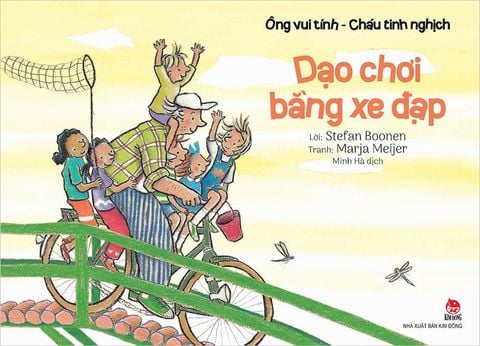 Ông vui tính - Cháu tinh nghịch - Dạo chơi bằng xe đạp