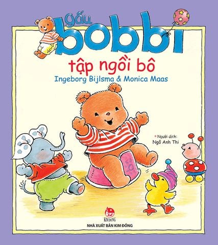 Gấu Bobbi tập ngồi bô