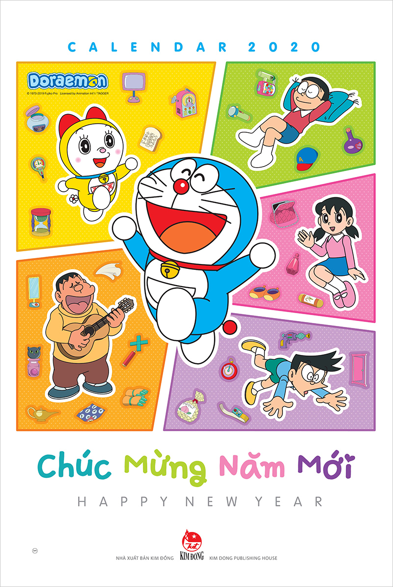 Lịch Tường Doraemon 2020