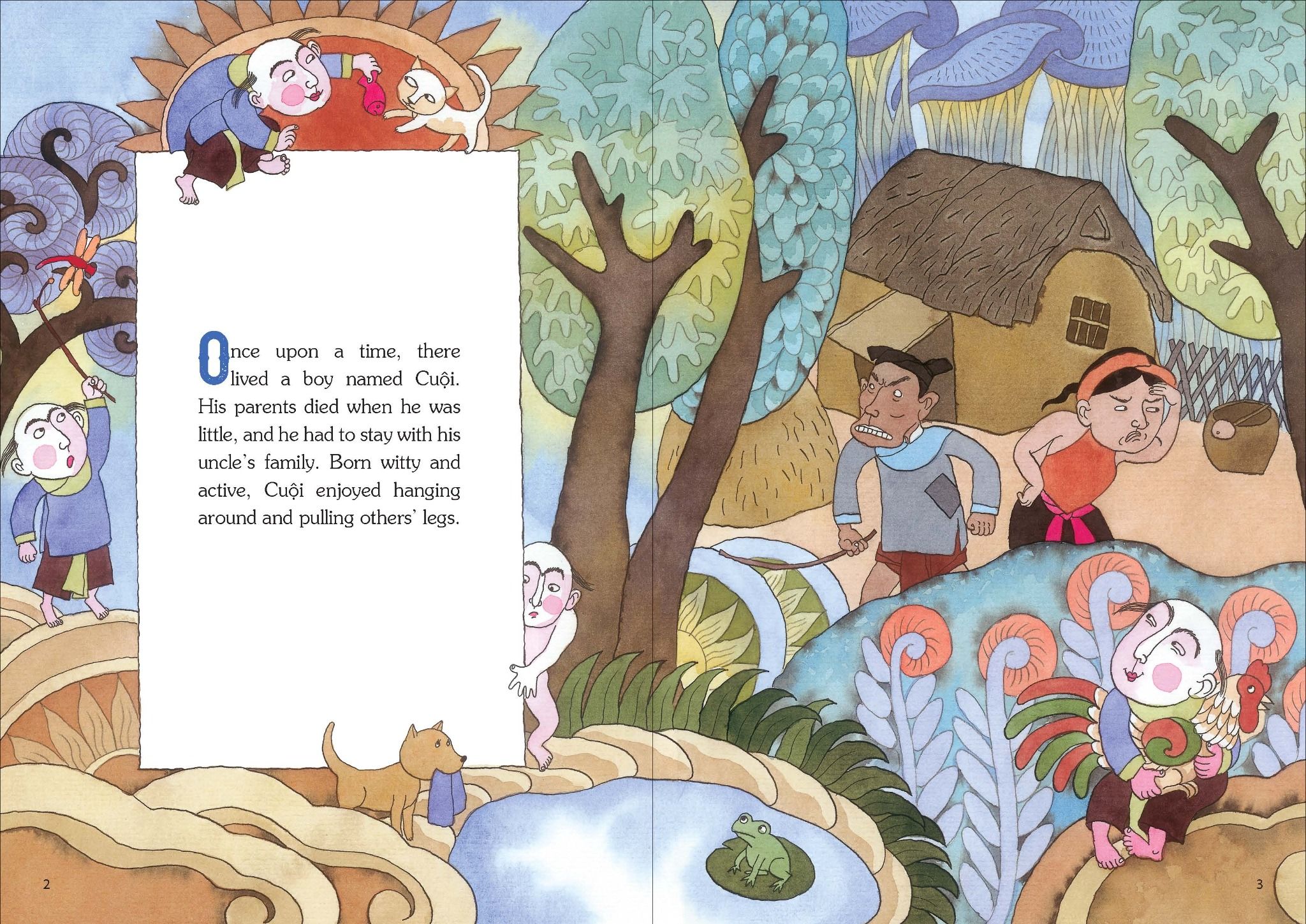 Vietnamese Folklore The story of a man in the moon Sự tích chú Cuộ(04)