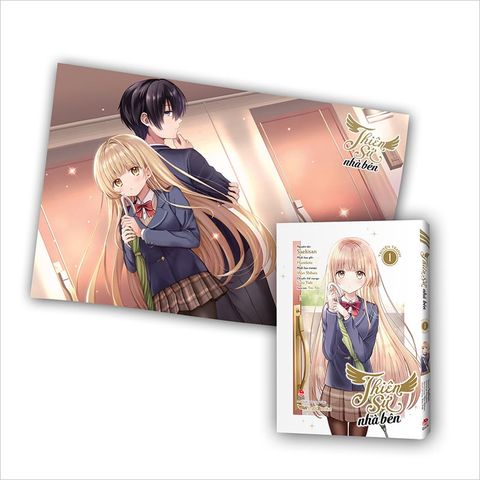 Thiên sứ nhà bên (Manga) - Tập 1 (Tặng kèm 01 Bookmark bế hình + 01 Postcard in nhũ 2 mặt) + Poster