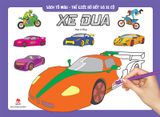 Sách tô màu - Thế giới rô bốt và xe cộ - Xe đua (2020)
