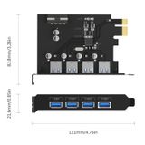  Card mở rộng 4 cổng USB 3.0 ORICO- PME-4U 