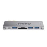  Đế cắm (Docking) đa năng 6 trong 1 cổng Type C - MacBook ORICO- 2CT-6TS-GY-BP 