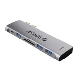  Đế cắm (Docking) đa năng 6 trong 1 cổng Type C - MacBook ORICO- 2CT-6TS-GY-BP 