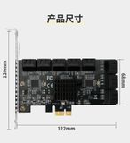  Card mở rộng 16 cổng Sata 3.0 ORICO- PAS-16U-BK 