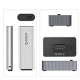  Đế ổ cứng SSD ORICO 1 khe cắm M.2 NVME + SATA TypeC - Tốc độ 10Gbps 