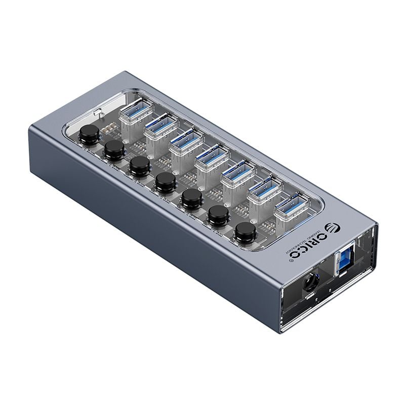  BỘ CHIA USB HUB ORICO AT2U3-7AB-GY 