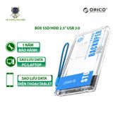  Hộp đựng ổ cứng 2.5 Backuper SSD/HDD SATA 3 USB 3.0 ORICO- BA2110-CR 