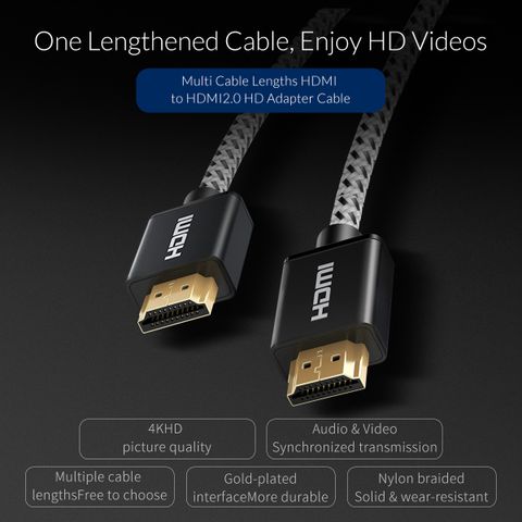  Cáp HDMI Version 2.0 ORICO- HD501-10-BK 