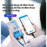  Hộp Đựng Ổ Cứng 2.5 Backuper SSD/HDD SATA 3 USB 3.0 ORICO BA2110-CR Hàng Chính Hãng 