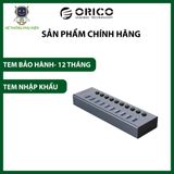  Bộ Chia USB HUB 10 Cổng USB 3.0 Orico BT2U3-10AB-GY Hàng Chính Hãng 