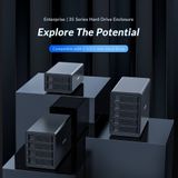  Hộp Ổ Cứng 3.5" 5 Khe Cắm SATA 3 USB 3.0 Type B ORICO 3559U3 Hàng Chính Hãng 