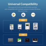  Hộp Ổ Cứng 3.5" 5 Khe Cắm SATA 3 USB 3.0 Type B ORICO 3559U3 Hàng Chính Hãng 