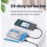  Hộp Đựng Ổ Cứng 2.5 Backuper SSD/HDD SATA 3 USB 3.0 ORICO BA2110-CR Hàng Chính Hãng 