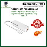  Bộ chuyển đổi USB Type-C sang Ethernet RJ45 Gigabit và 3 cổng USB 3.0 TOTOLINK U1003C 