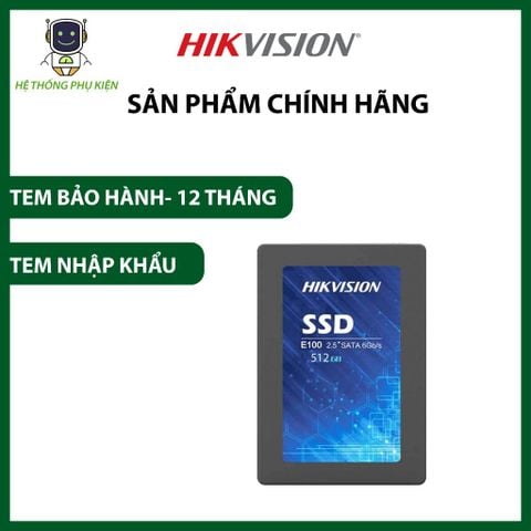  Ổ cứng gắn trong E100 2.5" Sata3 HIKVISION HS-SSD-E100(STD) Hàng Chính Hãng 