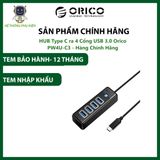  HUB Type C ra 4 Cổng USB 3.0 Orico PW4U-C3 - Hàng Chính Hãng 