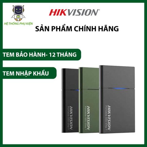  Ổ cứng SSD di động Elite Series HIKVISION HS-ESSD-Elite7 T Hàng Chính Hãng 