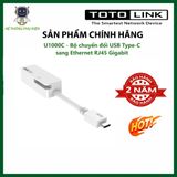  U1000C - Bộ chuyển đổi USB Type-C sang Ethernet RJ45 Gigabit hàng chính hãng 