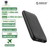  Sạc dự phòng 10.000 mah Polymer có màn hình led ORICO- K10S 