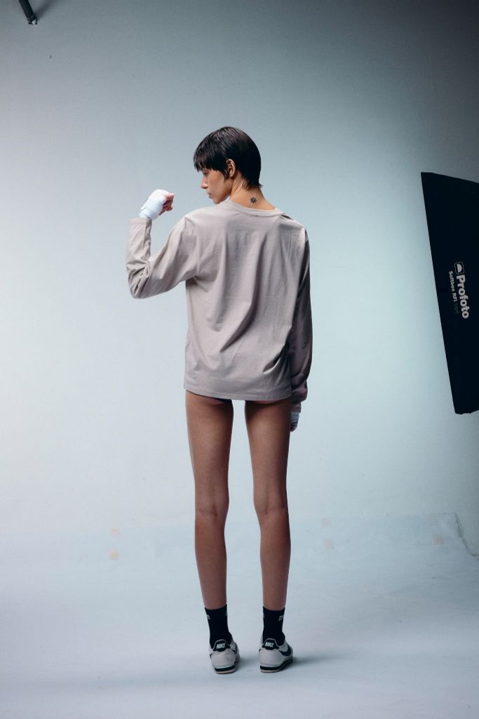 Áo thun tay dài BASIC LONGSLEEVES TEE Light Beige