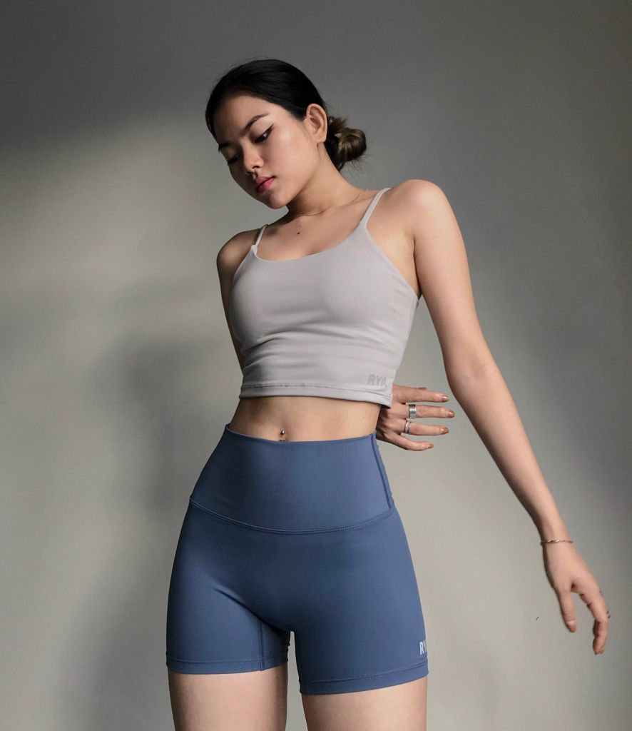 Áo Strappy Croptank Grey