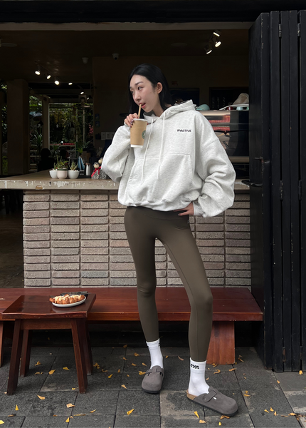  Áo khoác BASIC HOODIE Melange Grey 