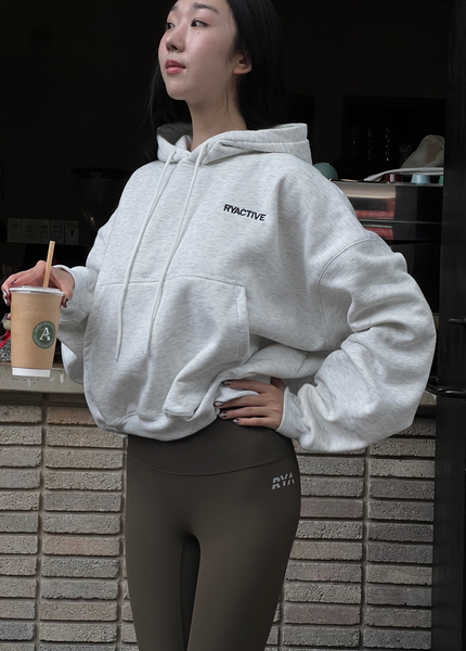  Áo khoác BASIC HOODIE Melange Grey 